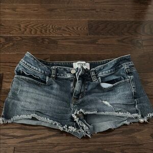 PINK Women's Blue Denim Shorts